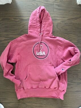Champion Red USA Field Hockey Pullover Hoodie